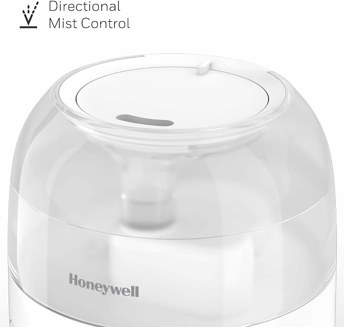 Honeywell Mini Cool Mist humidifier, Easy to Fill and Clean, humidifier for small Bedroom, Kids Rooms, or office. Ultra Quiet Operation and Auto Shut-Off - White, HUL525W - Image 3