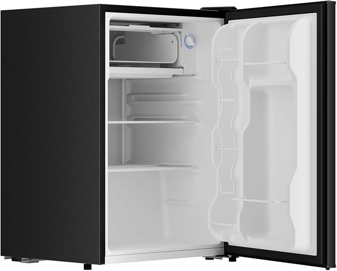 2.6 Cu Ft Small Fridge with Freezer for Office Black | Mini Refrigerator for Dorm Bedroom, Compact Fridge, Energy-efficient, Low Noise - Image 8