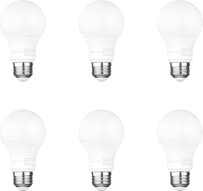 Amazon Basics A19 Dusk to Dawn Sensor LED Outdoor Light Bulbs, 60W Equivalent by AmazonBasics