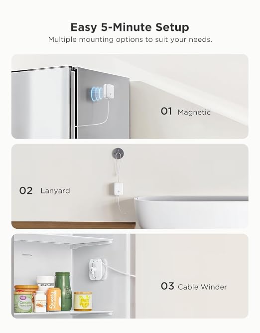 GoveeLife Refrigerator Freezer Thermometer 1 Pack, Smart APP Alerts - Image 6
