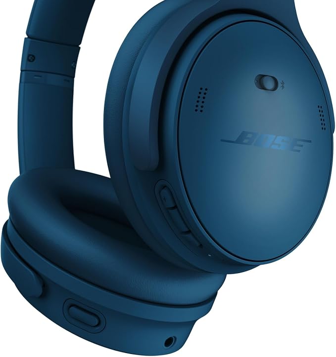 Bose QuietComfort Headphones - Wireless Bluetooth Headphones, Active Over Ear Noise Cancelling and Mic, USB-C Charging, Deep Bass, Up to 24 Hours of Playtime, Twilight Blue - Limited Edition Color | Wireless Bluetooth, Active Over-Ear Noise-canceling a... - Image 5