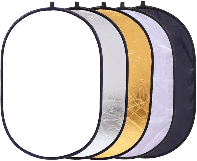 Collapsible 5-in-1 Oval Reflector Diffusers by TRUMAGINE