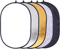 5 in 1 Portable 35"x47"/ 90x120cm Oval Collapsible Multi Disc Photography by TRUMAGINE