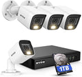 ANNKE 8CH 2MP Security Camera System, 8 Channel H.265+ DVR Recorder, AI by ANNKE