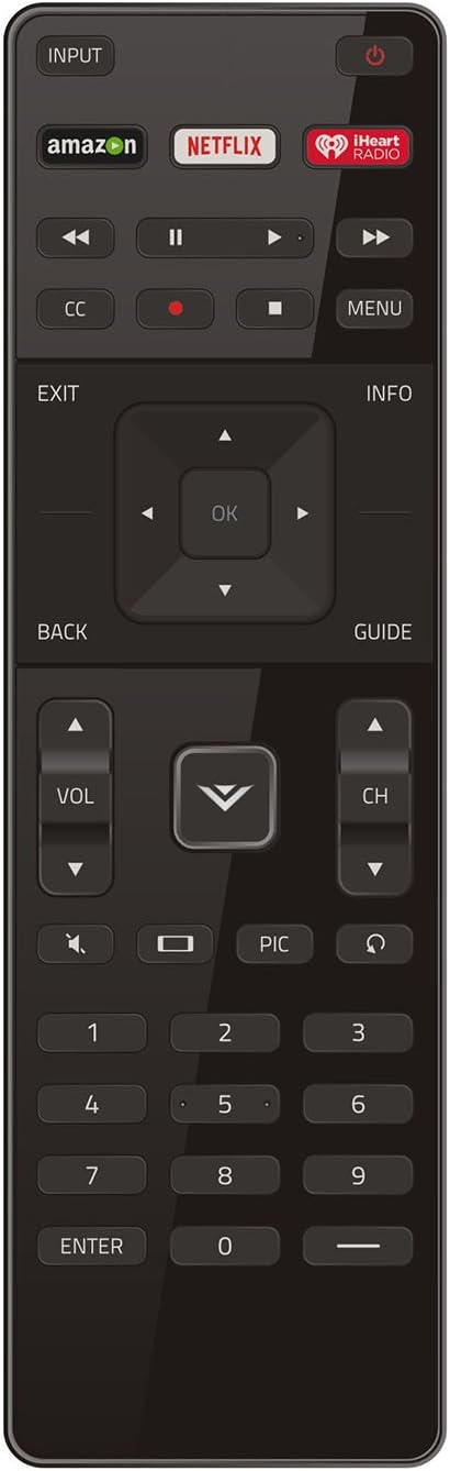 Vizio Xrt122 LED HDTV Remote Control for E Series E70-c3 E65-c3 E65x-c2 E60-c3 E55-c1 E55-c2 E50-c1 E48-c2 E43-c2 E40-c2 E40x-c2 E32h-c1 E32-c1 E28h-c1 E24-c1 E70c3 E65c3 E65xc2 by VIZIO