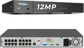 Hiseeu 12MP 16CH PoE NVR Network Video Recorder by Hiseeu