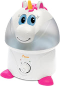 Crane Unicorn Ultrasonic Cool Mist Humidifier with Auto Shut-Off, For Baby Nursery and Kids Room, 1 Gallon Tank, Animal Humidifier For Kids Room by Crane
