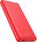 Portable Charger Power Bank 26800mah,Ultra-High Capacity Safer External Cell Phone Battery Pack,2 USB Output High Speed Charging Power bank Compatible with iPhone 17 16 15 14 13 Samsung Android LG-Red by RGVOTA