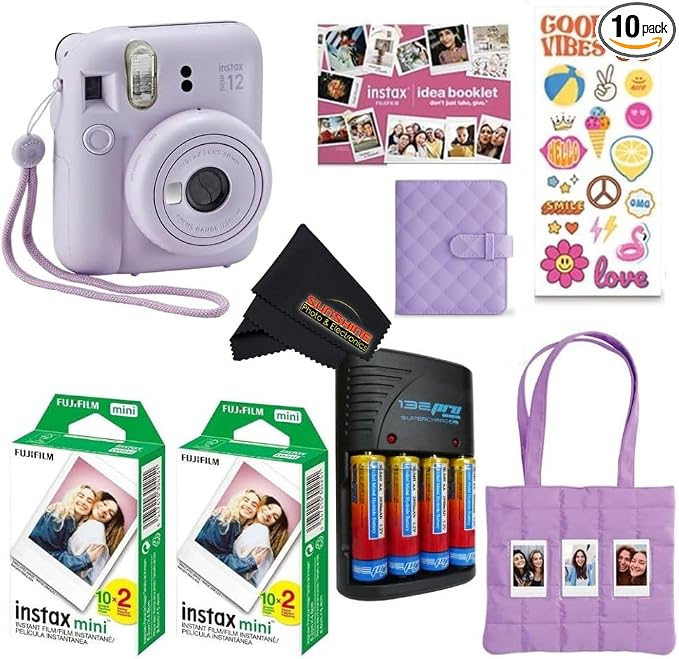 Fujifilm INSTAX MINI 12 Blue Bundle 2025) by FUJIFILM