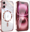 Magnetic Glossy Case for iPhone 17, iPhone17 Phone Case Slim Clear Luxury by Unknown