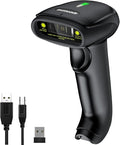USB Wireless Barcode Scanner, Symcode 2.4GHz Handheld Automatic 1D Laser by ProfessionalBarcodeScanner