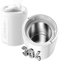 3L Stainless Steel Humidifier for Bedroom, Warm Mist Humidifiers Easy Clean, Steam Humidifier for Living Room, Whisper-Quiet and Filterless, with Sleep Mode and Timer, Auto-off Setting by JackRose