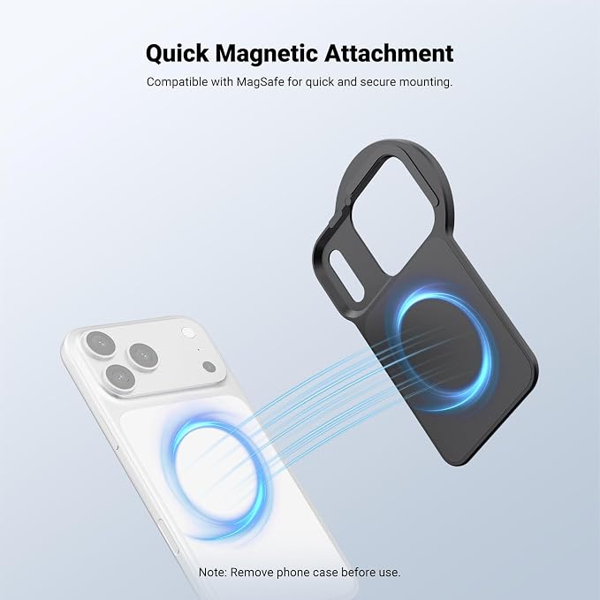 NEEWER 6.9" Magnetic Phone Lens Filter Mount Adapter Backplate Accessories - Image 3