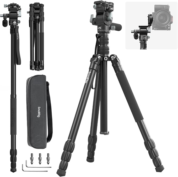 SmallRig CT195 Video Tripod Kit, Max Load 15kg / 33Ibs by SmallRig
