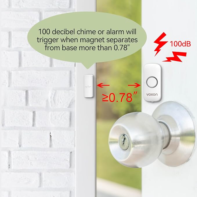 Door Alarms for Kids Safety, VOXON Window Alarm Door Alarm for Home Security - Image 5
