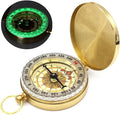 Camping Survival Compass for Hiking, Small Golden Pocket Compass for Kids by Unknown
