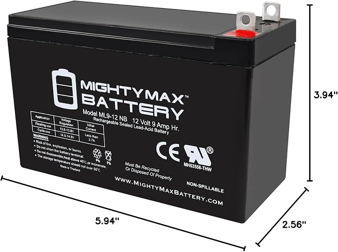 Mighty Max Battery 12V 9AH Battery Replacement for Generac XG8000E Portable Generators - Image 8