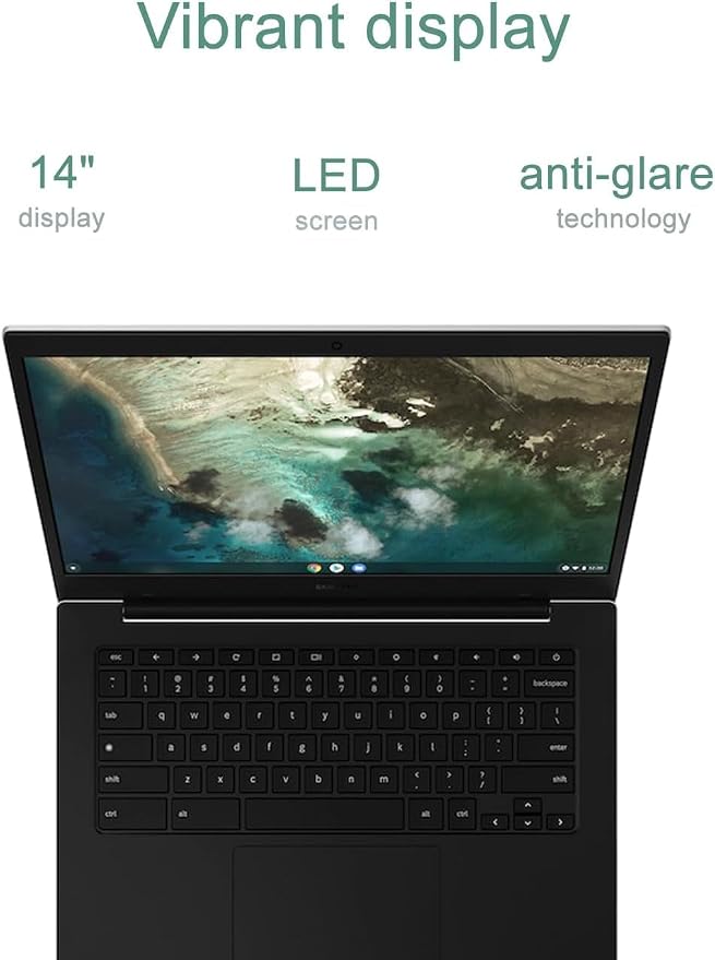 Samsung Galaxy Chromebook Go Laptop, 14" LED, Intel Celeron N4500, 4GB RAM | 320GB Storage (64GB eMMC + 256GB SD Card), Home, Students, 12-Hr Long Battery, Spill-Resistant, Webcam, IST HUB, Chrome OS - Image 6