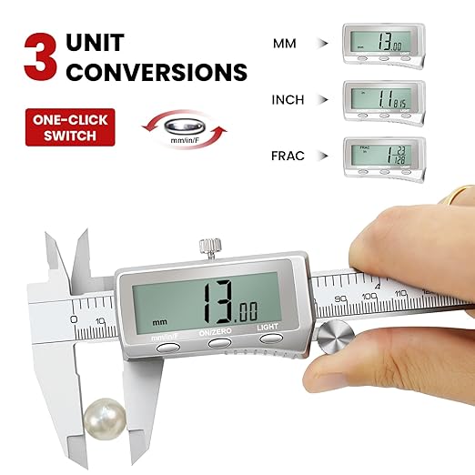 Digital Caliper 6 Inch, Rechargeable Calipers - Image 6