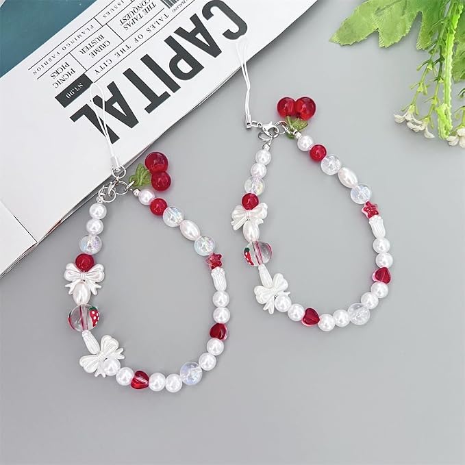 Beaded Camera Wrist Strap Cute Digital Camera Charm Lanyard, Phone Wristlet - Image 4