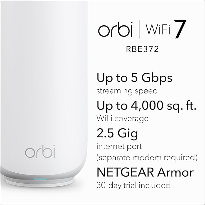 NETGEAR Orbi 370 Series Dual-Band WiFi 7 Mesh System - Image 2
