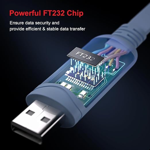 USB Cisco Console Cable, USB to RJ45 Console Cable Compatible - Image 6