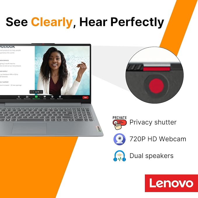 Lenovo IdeaPad Slim 3i • 15.6" FHD Laptop with Microsoft Office 365 • Intel 4 Cores • 128GB SSD • DDR5 • Quick Setup, Lightweight • Win 11 - Image 8
