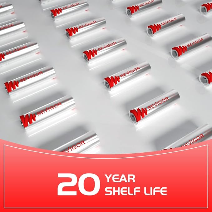 BEVIGOR Lithium AA Batteries, 120 Bulk Pack 1.5V High Performance Lithium - Image 5
