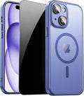 for iPhone 15 Plus Case with Privacy Screen Protector and Camera Protection by ZOZDOKG