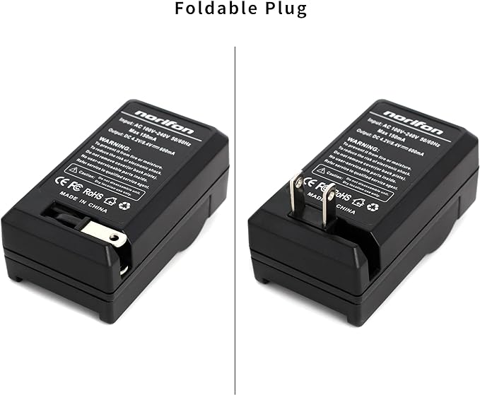 Norifon NB-6L Wall Charger for Canon PowerShot SX530 HS, SX610 HS, SX710 HS - Image 2