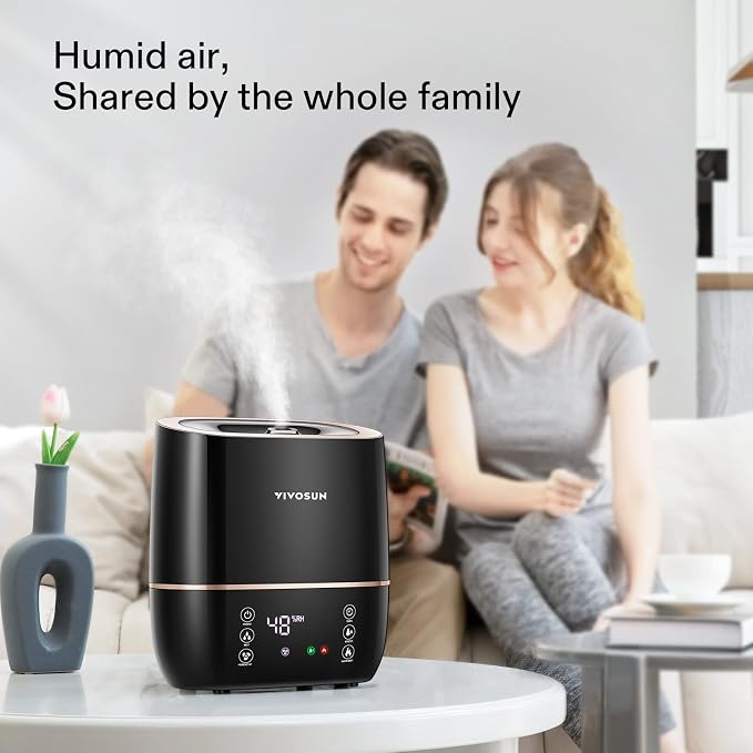 VIVOSUN 2-in-1 Warm and Cool Mist Humidifier, 5L Indoor Ultrasonic Air Humidifier with Essential Oil Tray for Bedrooms, Plants, Offices and Babies - Image 7