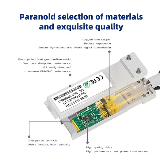 25Gb SFP28 to SFP28 Active Optical Cable 1M/3.3FT OM3 MMF Direct-Attach Fiber - Image 6