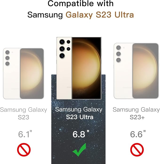 JETech Screen Protector for Samsung Galaxy S23 Ultra 5G 6.8-Inch - Image 3