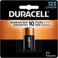 Duracell 123 Lithium Battery, 123 3 Volt High Power Lithium Battery by Duracell