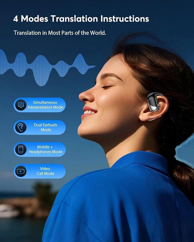 AI Real-Time Translation Earbuds, 198 Languages Two-Way Translator Headphones - Image 6