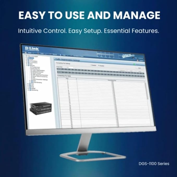 D-Link 24-Port Gigabit Smart Managed PoE+ Switch | 12 PoE+ Ports - Image 5
