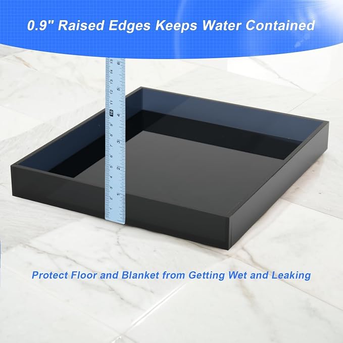 Acrylic Humidifiers Tray for LEVOIT Classic 160 Top-Fill Humidifiers 2.5L Tank, Leak-Proof Tray for Humidifier, Moisture-Proof TankFloor (Not Include Humidifier) (Transparent black, 2.5L) - Image 5