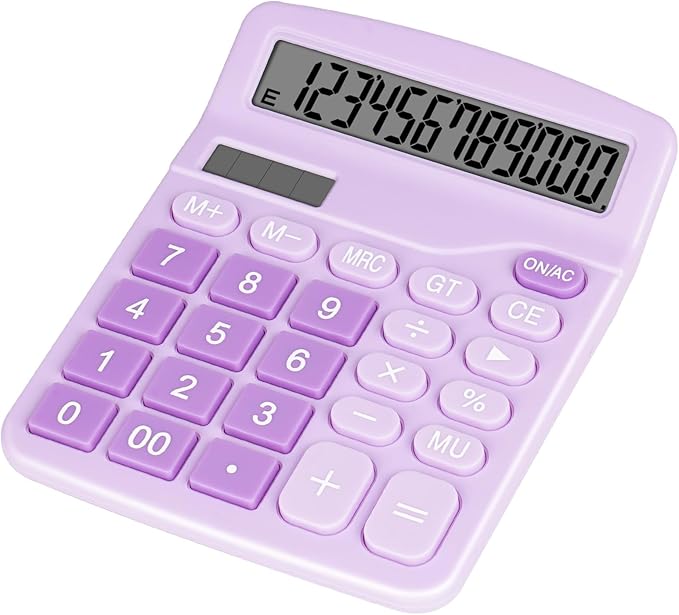 Cute Purple Desktop Calculator by DANRONG