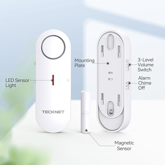 TECKNET Door Alarms for Kids Safety, Window Alarm Pool Alarms Door Alarm for - Image 5