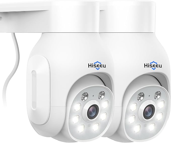 Hiseeu Security Camera Wireless Outdoor, 5MP Color Night Vision, 2.4&5G WiFi by Hiseeu