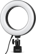 6" Ring Light with Desk Tripod Stand and Clip | Video Conference Lighting by Unknown