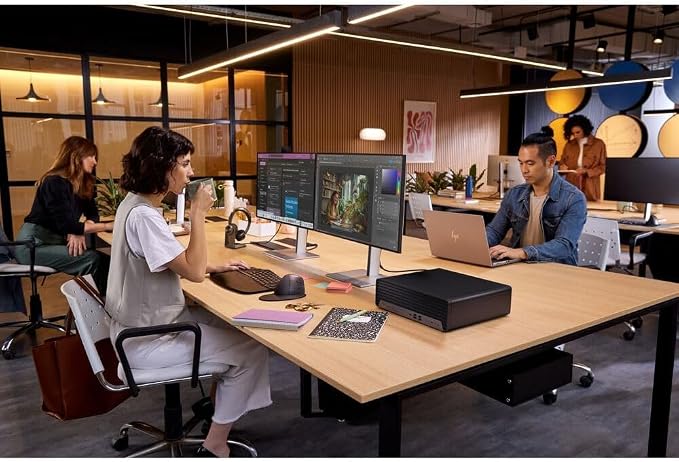 HP Elite 805 G9 SFF Business Desktop Computer, AMD Ryzen 5 8500G, 16GB DDR5, 1TB PCIe SSD, Radeon 740M Graphics, Dual 4K Display Support, USB-C, HDMI, RJ-45, Wi-Fi, Wired KB & Mouse, Win11 Pro - Image 6
