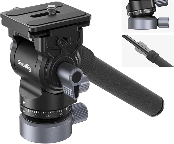 SmallRig Video Head with Leveling Base, Quick Release Plate by SmallRig