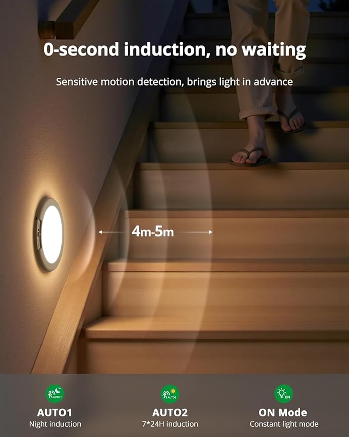 Bojim Rechargeable Ceiling Lights Wireless Waterproof Shower Lighting Inside - Image 5
