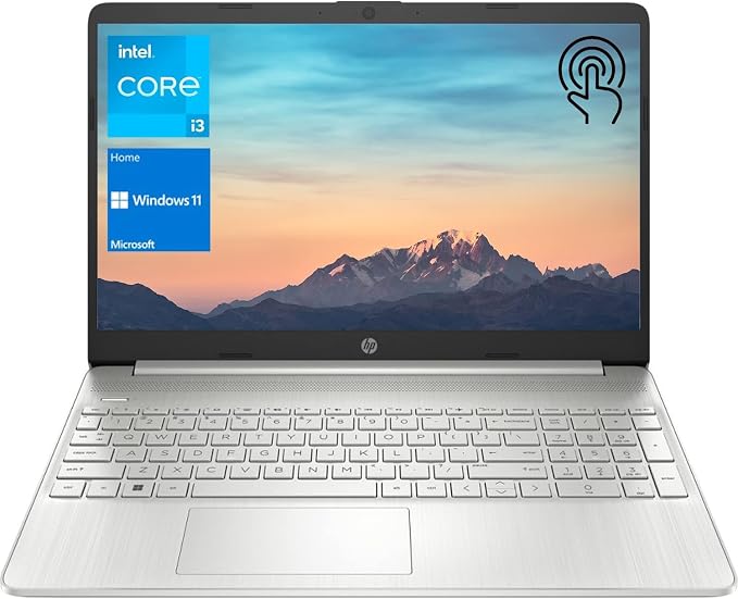 HP Notebook Laptop, 15.6" HD Touchscreen, Intel Core i3-1115G4 Processor, 32GB RAM, 1TB PCIe SSD, Webcam, Type-C, HDMI, SD Card Reader, Wi-Fi, Windows 11 Home, Silver by Unknown