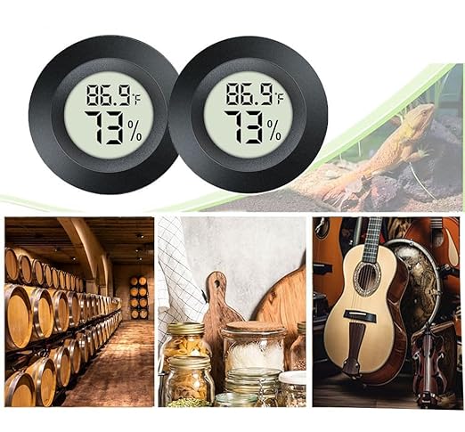 JEDEW 6 Pack Hygrometer Thermometer Digital Humidity Meter Indoor/Outdoor - Image 5
