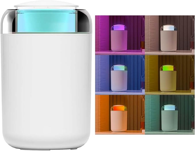 Bedroom Humidifier, 1.2L Cool Mist Extra Large humidifier - Humldifier for Bedroom Living Room Baby Plants, 7 Color Gradient Night Light, Safe Power Off, Ideal Baby Humidifier(white) by VGASHARE