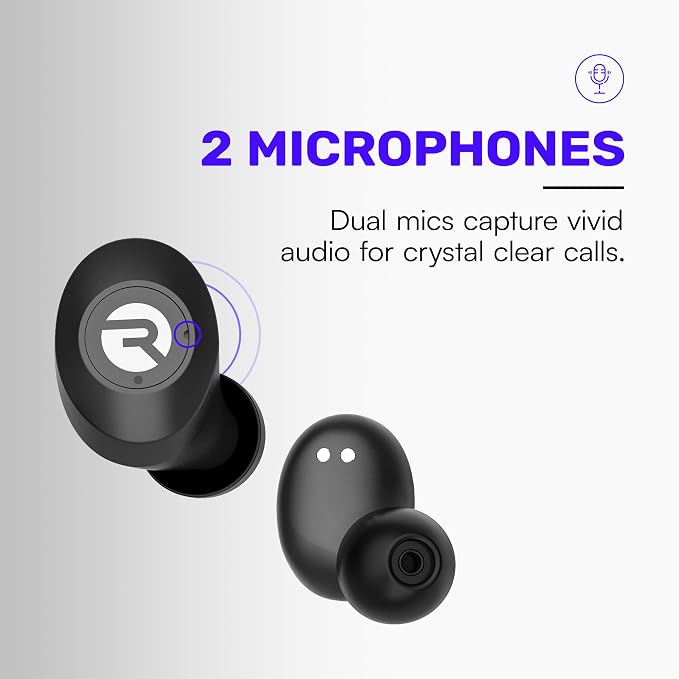 Raycon Everyday Bluetooth Wireless Earbuds with Microphone - Active Noise Cancelling, Sweat & Water-Resistant Earphones, Ear Buds Wireless Bluetooth Up to 32 Hours Playtime (Purple) - Image 8