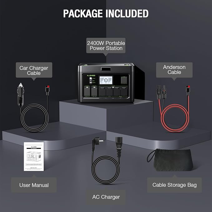 Portable Power Station 2400W, 1843Wh LiFePO4 Solar Generator, 4800W Peak, 12 Ports with 4 AC Outlets & 100W USB-C PD, Ultra-Fast 2H Charging for Home Backup, RV Camping, Emergency Power Outages - Image 8