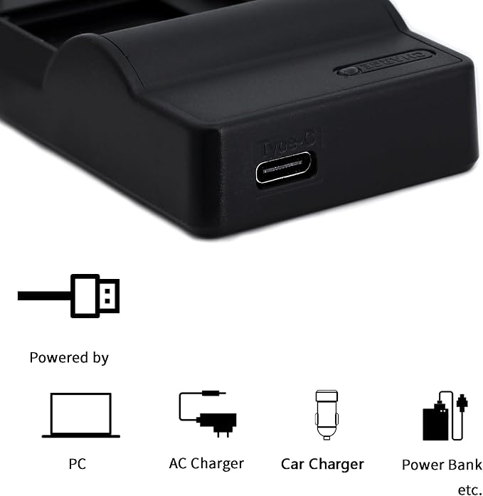 Norifon NP-60 USB Charger for Casio Exilim EX-S12, Zoom EX-Z20, EX-Z90 Camera - Image 2